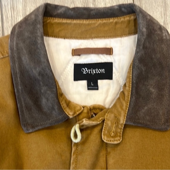 BRIXTON chore coat! Men’s Large, tons of character, suede like collar. Awesome! - Picture 4 of 4